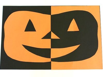 Symmetrical Halloween Art Room 9